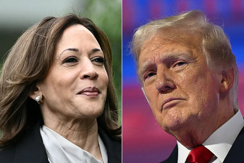 Kamala Harris and Donald Trump